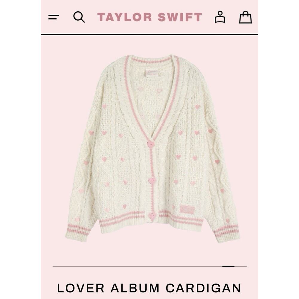 SHIPS IN 24 HRS Taylor Swift LOVER CARDIGAN RARE NEW IN HAND EXTRA SMALL